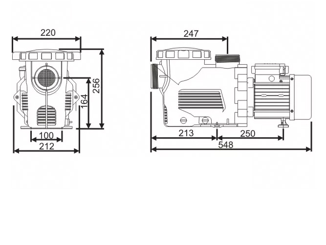 Spesifikasi teknis mesin pompa air sirkulasi 2 HP